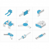 Ресурсный набор Bracket Robot Pack-Blue - «globural.ru» - Ивантеевка