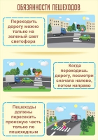 Стенд "Обязанности пешехода часть 1" - «globural.ru» - Ивантеевка