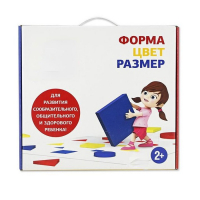 Подвижная развивающая игра "Форма, цвет, размер" - «globural.ru» - Ивантеевка
