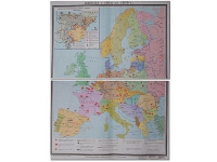 Учебная карта "Европа 1924-1939 гг" 1050*1420 мм (матовое, 2-стороннее лам.) - «globural.ru» - Ивантеевка