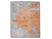 Учебная карта "Россия 1907-1914 гг." 1420*1100 мм (матовое, 2-стороннее лам.) - «globural.ru» - Ивантеевка