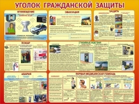 Стенд "Уголок гражданской защиты" - «globural.ru» - Ивантеевка