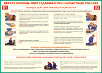 Таблица Порядок действий при внезапной смерти 1000*1400 винил - «globural.ru» - Ивантеевка