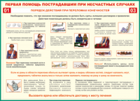 Таблица Порядок действий при переломах конечностей 1000*1400 винил - «globural.ru» - Ивантеевка
