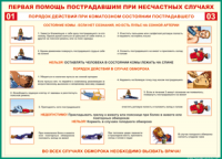 Таблица Порядок действий при коматозном состоянии пострадавшего 1000*1400 винил - «globural.ru» - Ивантеевка