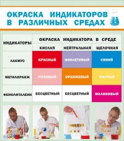 Стенд "Окраска индикаторов в различных средах" - «globural.ru» - Ивантеевка