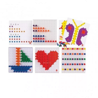 Мозаика Peg Board. Набор с прозрачными досками и картинками - «globural.ru» - Ивантеевка