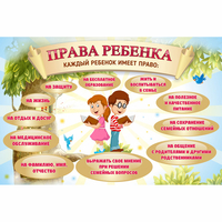 Стенд "Права ребенка" 1,5х1,0 - «globural.ru» - Ивантеевка