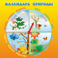 Стенд "Календарь природы" 0.5x0.5 - «globural.ru» - Ивантеевка