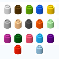  Элемент конструктора одиночный одноцветный Color Blocks 100 штук - «globural.ru» - Ивантеевка