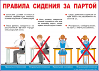 Таблица Правила сидения  за партой 1000*1400 винил - «globural.ru» - Ивантеевка