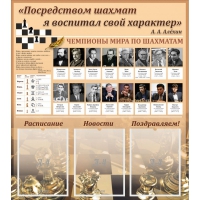"Шахматы" тематический стенд - «globural.ru» - Ивантеевка