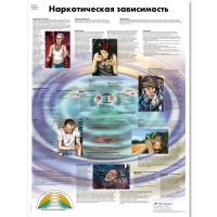 Плакат "Наркотическая зависимость", ламинированный, 50*67 см - «globural.ru» - Ивантеевка