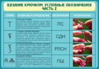 Стенд "Вязание крючком. Условные обозначения. Часть 2" - «globural.ru» - Ивантеевка