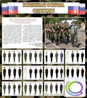 Стенд "Военная форма одежды (флаг РФ)" - «globural.ru» - Ивантеевка