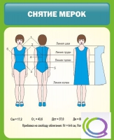 Стенд "Снятие мерок" (вариант 1) - «globural.ru» - Ивантеевка
