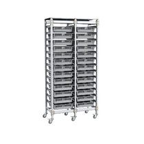 Стеллаж мобильный 2-х секционный для учебных наборов и цифровых лабораторных комплексов SenseDisc - «globural.ru» - Ивантеевка