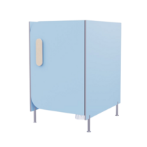 Гигиеническая кабинка из коллекции «НЕГА» (цвет голубой) - «globural.ru» - Ивантеевка