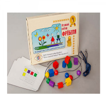 Игровой набор Фребеля "Бусы-шнуровка" (серия "Эксперимент") - «globural.ru» - Ивантеевка