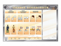 Электрифицированный стенд "Техника безопасности" с маркерными полями - «globural.ru» - Ивантеевка