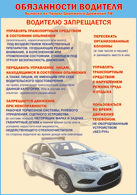 Плакат "Водителю запрещается " 1000*1400 винил - «globural.ru» - Ивантеевка