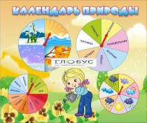 Стенд "Календарь природы" (вариант 1) - «globural.ru» - Ивантеевка