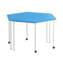 Комплект столов - трапеция (нерегулируемый) на 2 -х колесах - «globural.ru» - Ивантеевка