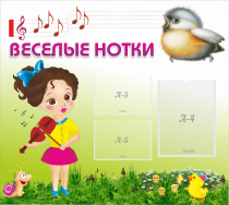 Стенд "Веселые нотки" - «globural.ru» - Ивантеевка