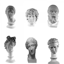 Комплект гипсовых моделей головы  - «globural.ru» - Ивантеевка