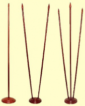 Подставка для флагов напольная с двумя отверстиями в сборе (дерево) - «globural.ru» - Ивантеевка