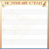 Доска магнитно-маркерная "Нотный стан" - «globural.ru» - Ивантеевка