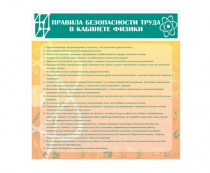 Стенд "Правила безопасности труда в кабинете физики" - «globural.ru» - Ивантеевка