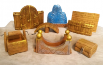 Набор глиняных фигурок (малые архитектурные формы) для песочной терапии - «globural.ru» - Ивантеевка