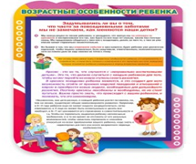 Стенд "Возрастные особенности ребенка" - «globural.ru» - Ивантеевка