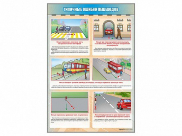 Стенд "Типичные ошибки пешеходов" - «globural.ru» - Ивантеевка